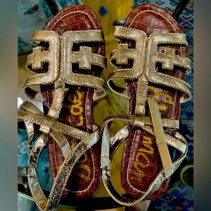 Sam Edelman Girls Gigi Cara Sandals Shoes Rose Gold